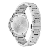 Buy Shop Versace Greca Action Chronograph Quartz Green Dial Silver Steel Strap Watch for Men - VE3J00422 USA Online