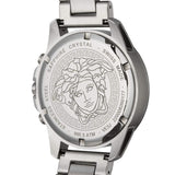 Buy Shop Versace Greca Action Chronograph Quartz Green Dial Silver Steel Strap Watch for Men - VE3J00422 USA Online