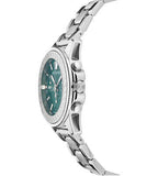 Buy Shop Versace Greca Action Chronograph Quartz Green Dial Silver Steel Strap Watch for Men - VE3J00422 USA Online
