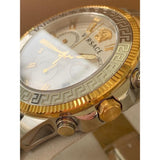 Buy Shop Versace Greca Action Chronograph Quartz Silver Dial Two Tone Steel Strap Watch for Men - VE3J00522 USA Online