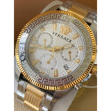 Buy Shop Versace Greca Action Chronograph Quartz Silver Dial Two Tone Steel Strap Watch for Men - VE3J00522 USA Online