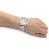 Buy Shop Versace Greca Action Chronograph Quartz Silver Dial Two Tone Steel Strap Watch for Men - VE3J00522 USA Online