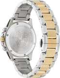 Buy Shop Versace Greca Action Chronograph Quartz Silver Dial Two Tone Steel Strap Watch for Men - VE3J00522 USA Online