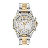 Buy Shop Versace Greca Action Chronograph Quartz Silver Dial Two Tone Steel Strap Watch for Men - VE3J00522 USA Online