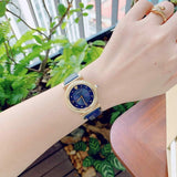 Buy Shop Versace Greca Blue Dial Blue Leather Strap Watch for Women - VERE00218 USA Online
