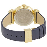 Buy Shop Versace Greca Blue Dial Blue Leather Strap Watch for Women - VERE00218 USA Online