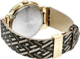 Buy Shop Versace Greca Chronograph Black Dial Brown Leather Strap Watch For Men - VEZ900621 USA Online