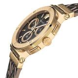 Buy Shop Versace Greca Chronograph Black Dial Brown Leather Strap Watch For Men - VEZ900621 USA Online