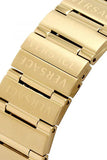 Buy Shop Versace Greca Chronograph Black Dial Gold Steel Strap Watch For Men - VEZ900421 USA Online