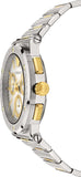 Buy Shop Versace Greca Chronograph White Dial Two Tone Steel Strap Watch For Men - VEZ900321 USA Online