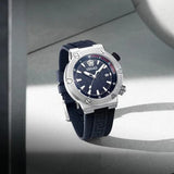 Buy Shop Versace Greca Diver Quartz Blue Dial Blue Rubber Strap Watch for Men - VE8G00124 USA Online