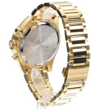 Buy Shop Versace Greca Dome Chronograph Black Dial Gold Steel Strap Watch for Men - VE6K00523 USA Online