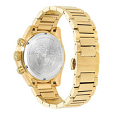Buy Shop Versace Greca Dome Chronograph Black Dial Gold Steel Strap Watch for Men - VE6K00523 USA Online