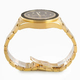 Buy Shop Versace Greca Dome Chronograph Black Dial Gold Steel Strap Watch for Men - VE6K00523 USA Online