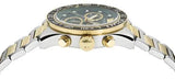 Buy Shop Versace Greca Dome Chronograph Green Dial Two Tone Steel Strap Watch for Men - VE6K00423 USA Online