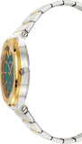 Buy Shop Versace Greca Green Dial Silver Steel Strap Watch for Men - VEVI00420 USA Online
