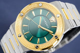 Buy Shop Versace Greca Green Dial Silver Steel Strap Watch for Women - VEVH00720 USA Online