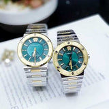 Buy Shop Versace Greca Green Dial Silver Steel Strap Watch for Women - VEVH00720 USA Online