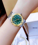 Buy Shop Versace Greca Green Dial Silver Steel Strap Watch for Women - VEVH00720 USA Online
