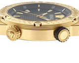 Buy Shop Versace Greca Logo Diver Quartz Black Dial Black Rubber Strap Watch for Men - VE8G00324 USA Online