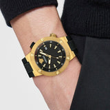 Buy Shop Versace Greca Logo Diver Quartz Black Dial Black Rubber Strap Watch for Men - VE8G00324 USA Online
