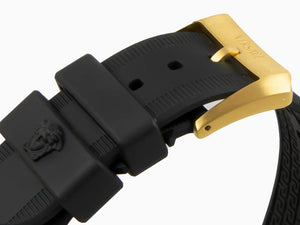 Buy Shop Versace Greca Logo Diver Quartz Black Dial Black Rubber Strap Watch for Men - VE8G00324 USA Online