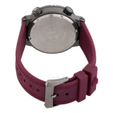 Buy Shop Versace Greca Logo Diver Quartz Black Dial Purple Rubber Strap Watch for Men - VE8G00224 USA Online