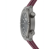 Buy Shop Versace Greca Logo Diver Quartz Black Dial Purple Rubber Strap Watch for Men - VE8G00224 USA Online