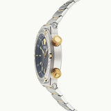 Buy Shop Versace Greca Logo Diver Quartz Black Dial Two Tone Steel Strap Watch for Men - VE8G00424 USA Online