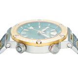 Buy Shop Versace Greca Logo Diver Quartz Green Dial Two Tone Steel Strap Watch for Men - VE8G00524 USA Online