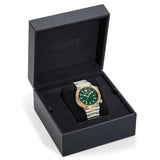 Buy Shop Versace Greca Logo Diver Quartz Green Dial Two Tone Steel Strap Watch for Men - VE8G00524 USA Online
