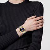 Buy Shop Versace Greca Logo Moonphase Black Dial Two Tone Steel Strap Watch for Men - VE7G00223 USA Online
