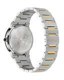 Buy Shop Versace Greca Logo Moonphase Black Dial Two Tone Steel Strap Watch for Men - VE7G00223 USA Online
