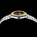 Buy Shop Versace Greca Logo Moonphase Black Dial Two Tone Steel Strap Watch for Men - VE7G00223 USA Online