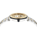 Buy Shop Versace Greca Logo Moonphase Mother of Pearl Dial Two Tone Steel Strap Watch for Women - VE7G00524 USA Online