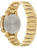 Buy Shop Versace Greca Logo Quartz Black Dial Gold Steel Strap Watch for Men - VE8G00624 USA Online