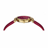 Buy Shop Versace Greca Meander Red Dial Red Leather Strap Watch for Women - VELW00320 USA Online