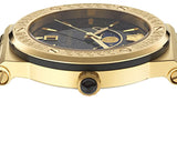 Buy Shop Versace Greca Moonphase Analog Black Dial Black Leather Strap Watch For Men - VE7G00123 USA Online