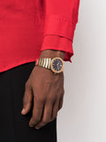 Buy Shop Versace Greca Moonphase Quartz Black Dial Gold Steel Strap Watch for Men - VE7G00323 USA Online