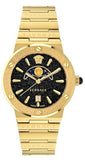 Buy Shop Versace Greca Moonphase Quartz Black Dial Gold Steel Strap Watch for Men - VE7G00323 USA Online