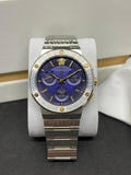 Buy Shop Versace Greca Quartz Blue Dial Silver Steel Strap Watch For Men - VEZ900221 USA Online