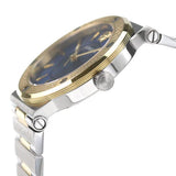 Buy Shop Versace Greca Quartz Blue Dial Silver Steel Strap Watch for Women - VEVH01120 USA Online