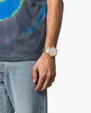 Buy Shop Versace Greca Silver Dial Gold Steel Strap Watch for Men - VEVI00520 USA Online