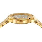 Buy Shop Versace Greca Silver Dial Gold Steel Strap Watch for Men - VEVI00520 USA Online