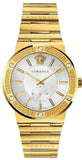 Buy Shop Versace Greca Silver Dial Gold Steel Strap Watch for Men - VEVI00520 USA Online