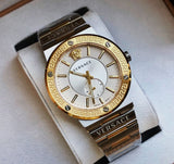Buy Shop Versace Greca Silver Dial Two Tone Steel Strap Watch for Men - VEVI00320 USA Online