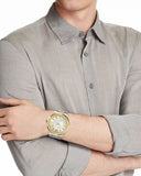 Buy Shop Versace Greca Silver Dial Two Tone Steel Strap Watch for Men - VEVI00320 USA Online