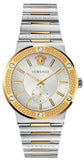 Buy Shop Versace Greca Silver Dial Two Tone Steel Strap Watch for Men - VEVI00320 USA Online