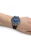 Buy Shop Versace Greca Sport Analog Blue Dial Brown Leather Strap Watch For Men - VEZ300121 USA Online