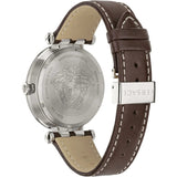 Buy Shop Versace Greca Sport Analog Blue Dial Brown Leather Strap Watch For Men - VEZ300121 USA Online